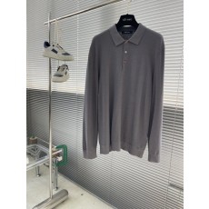 Kiton 3 단 버튼 칼라 니트 긴팔 스웨터 001-189888