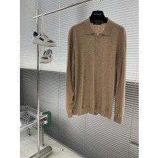 하프 지퍼 칼라 메리노 울 니트 스웨터 001-189894