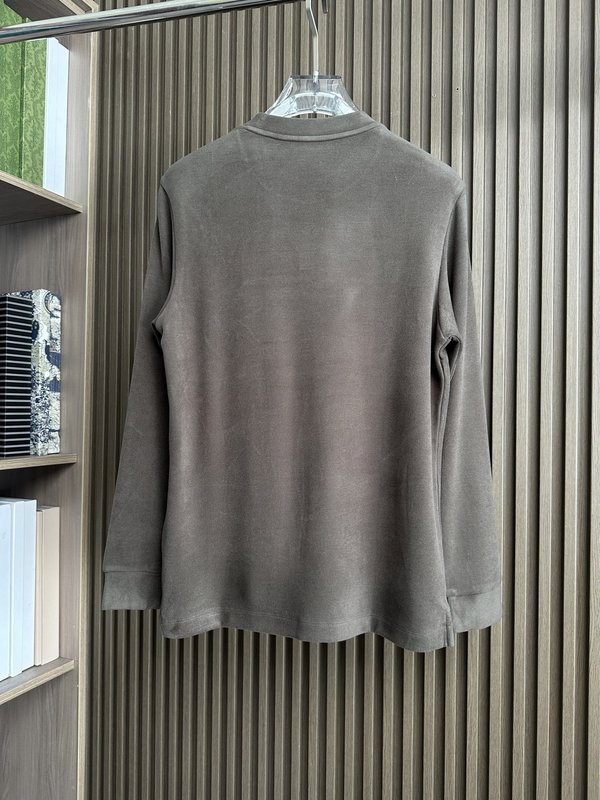 Kiton 웜진저 텐셀 드론 가을 겨울 티셔츠 001-189896