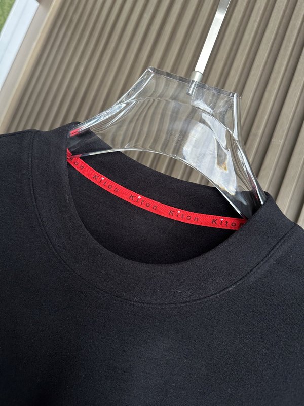 Kiton 가을 겨울 신상 텐셀 데론 니트 티셔츠 001-189897