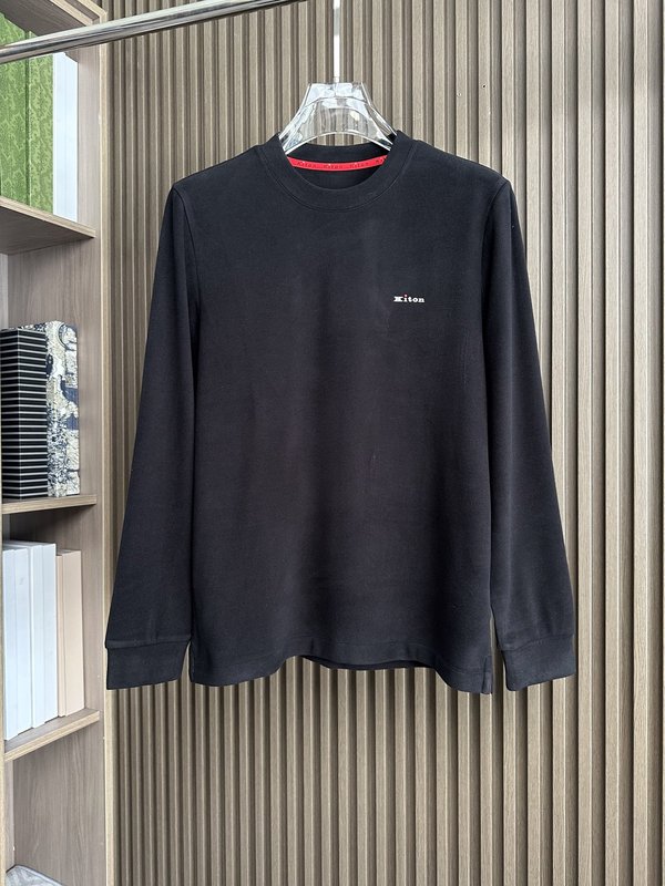Kiton 가을 겨울 신상 텐셀 데론 니트 티셔츠 001-189897