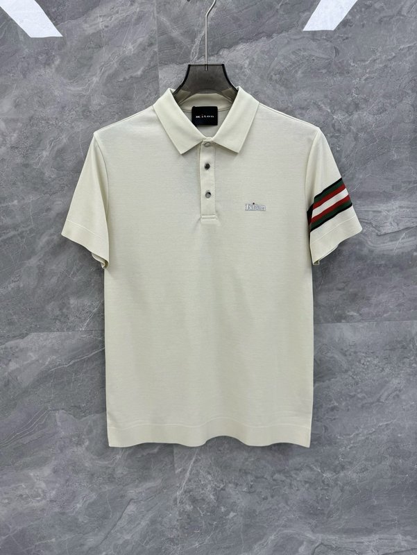 Kiton 남성 비즈니스 니트 폴로 셔츠 001-189904