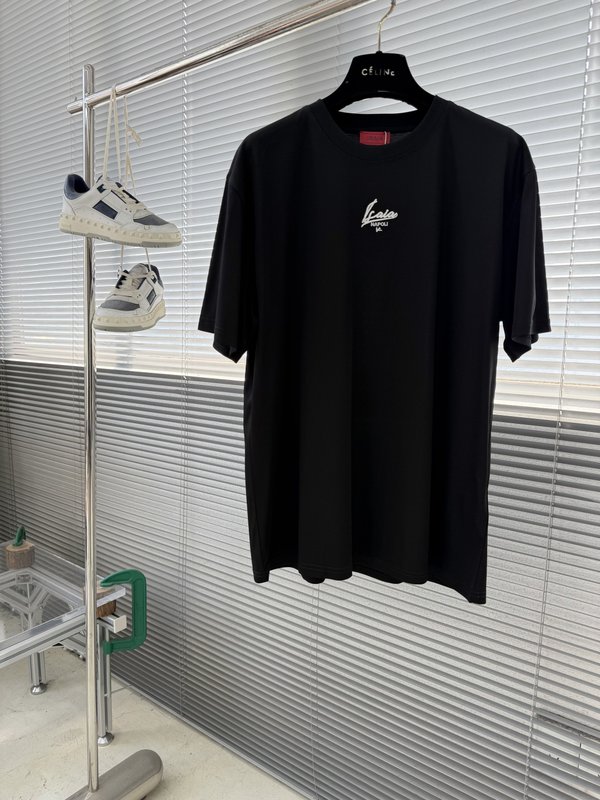 남성 머서라이즈드 코튼 라운드 넥 티셔츠 001-189907