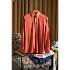 Kiton 울 혼방 남성 비즈니스 셔츠 001-189915