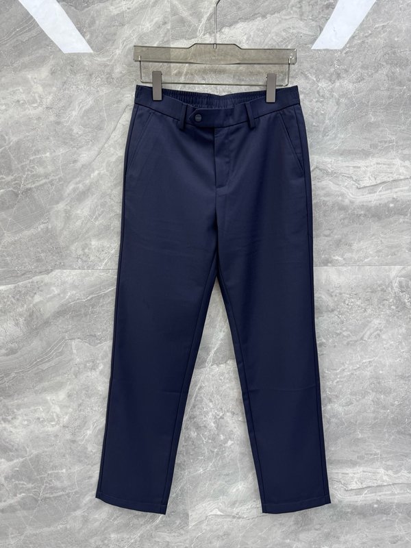 Kiton 남성 자수 로고 심플 캐주얼 정장 바지 001-189916