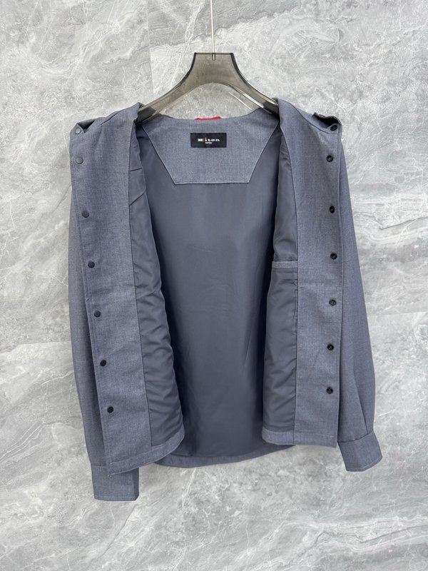 Kiton 비즈니스 심플 후드 재킷 001-189917