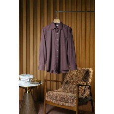 Kiton 울 천사격 긴팔 셔츠 001-189923
