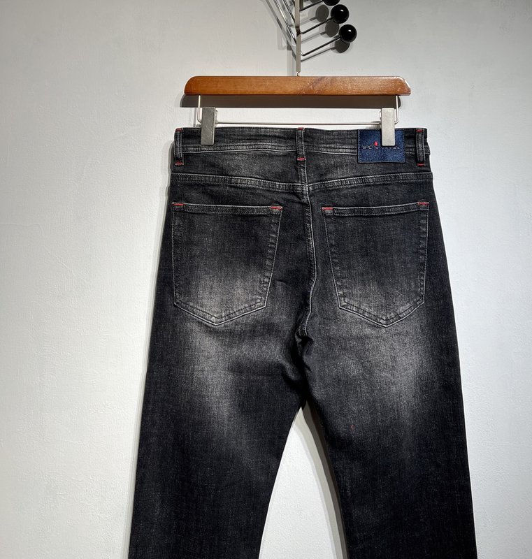 Kiton 미니멀 스타일 신축성 슬림 진 001-189928