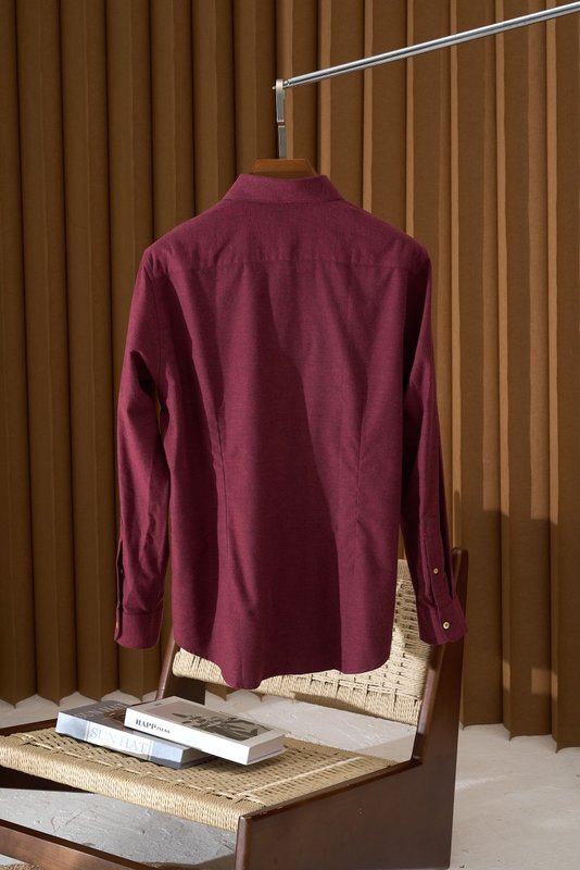 Kiton 남성 두꺼운 벨벳 셔츠 001-189937