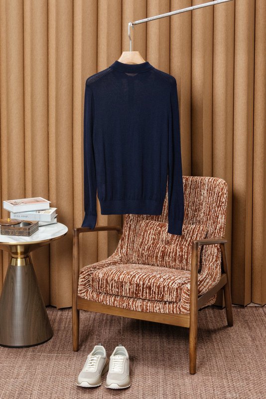 Kiton 남성 폴로 울 스웨터 001-189943