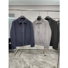 키톤 남성 울 혼방 칼라 지퍼 자켓 001-189950