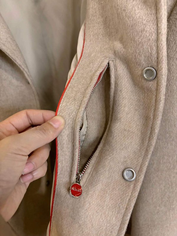 Kiton 남성 울 캐시미어 혼방 셔츠 재킷 001-189955