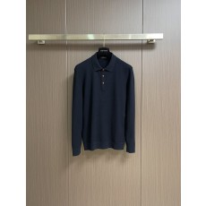 Kiton 3 버튼 라펠 니트 긴팔 스웨터 001-189974