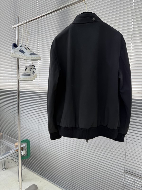 Kiton 가을 겨울 패션 스탠드 칼라 자켓 001-189993