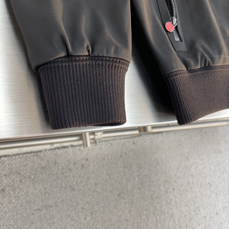 Kiton 가을 겨울 패션 스탠드 칼라 자켓 001-189993