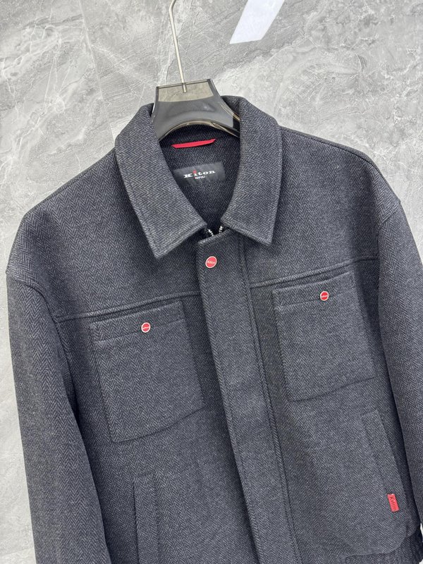 Kiton 프리미엄 울 블레이저 재킷 001-189996