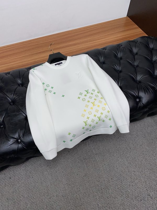 루이비통 남성 라운드넥 두꺼운 에어코튼 긴팔 스웨트셔츠 001-190015