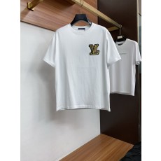 루이비통 남성 면 라운드넥 반팔 티셔츠 001-190044