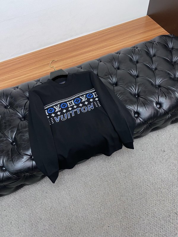 루이비통 남성 라운드넥 긴팔 티셔츠 001-190075