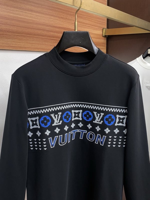 루이비통 남성 라운드넥 긴팔 티셔츠 001-190075