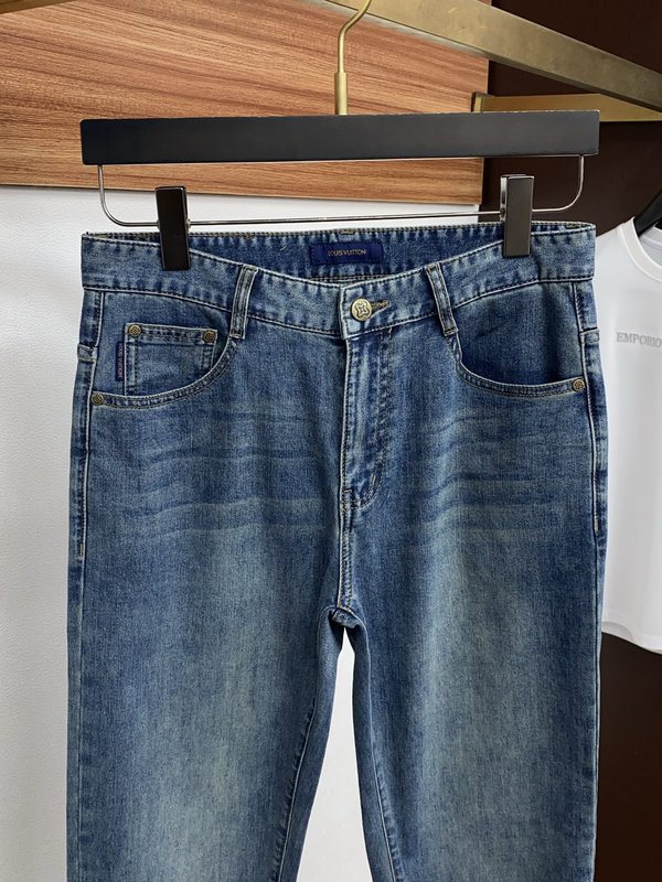 루이비통 남성 슬림 스트레이트 진 001-190089