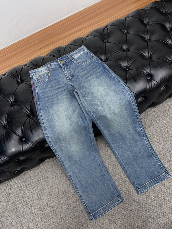 루이비통 남성용 고탄력 수입 데님 팬츠 001-190096