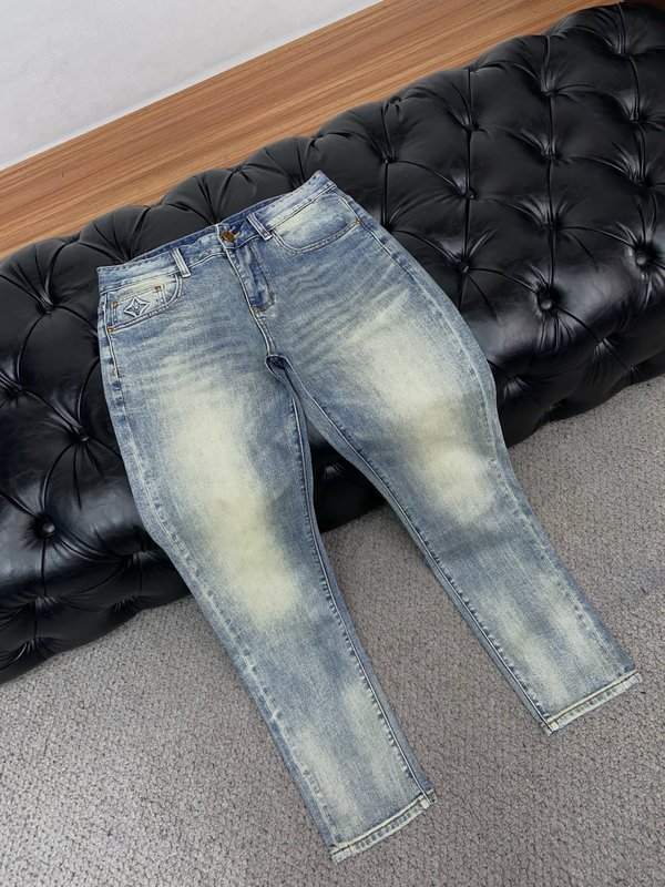 루이비통 남성용 고탄력 수입 데님 팬츠 001-190104