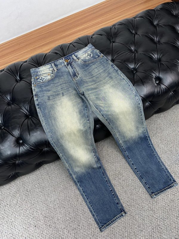 루이비통 남성용 고탄력 수입 데님 팬츠 001-190106