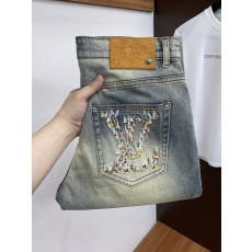 루이비통 남성 슬림 스트레이트 진 001-190110