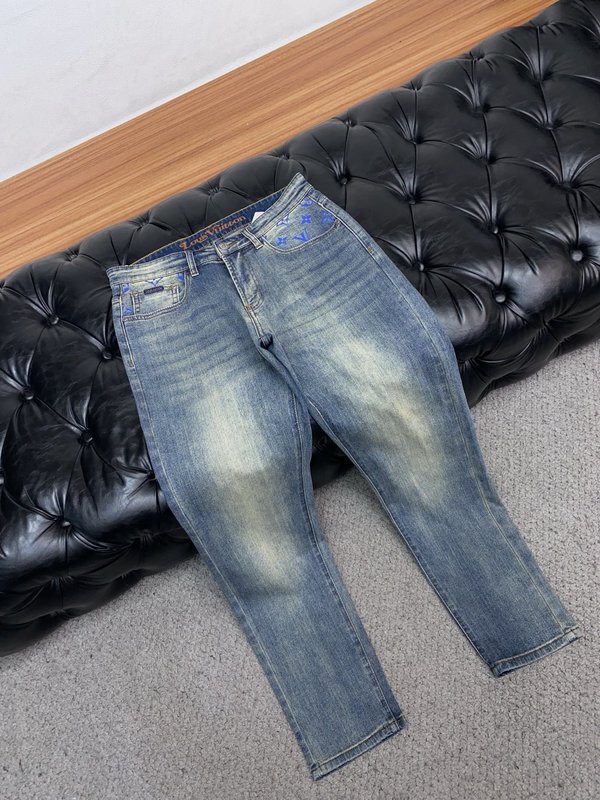 루이비통 남성 슬림 스트레이트 진 001-190129