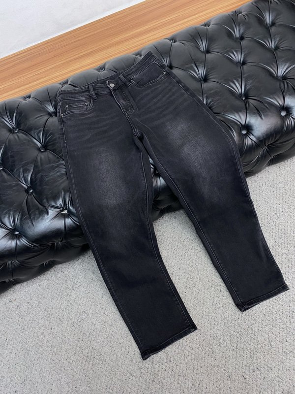 루이비통 남성 슬림 스트레이트 데님 진 001-190138