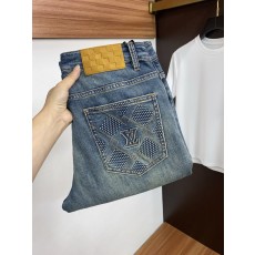 루이비통 남성용 고탄력 수입 데님 팬츠 001-190148