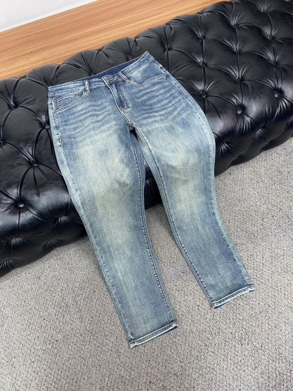 루이비통 남성용 고탄력 수입 데님 팬츠 001-190148