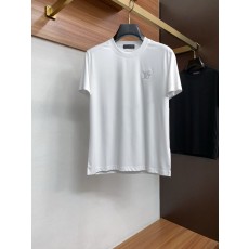 루이비통 남성 머서라이즈드 코튼 반팔 티셔츠 001-190186