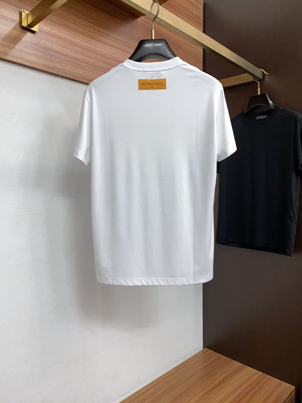 루이비통 남성 머서라이즈드 코튼 반팔 티셔츠 001-190186