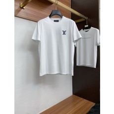 루이비통 남성 머서라이즈드 코튼 반팔 티셔츠 001-190199