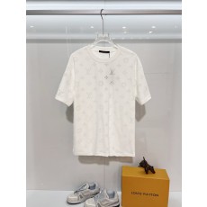 루이비통 남성 올오버 프린트 라운드넥 반팔 티셔츠 001-190339