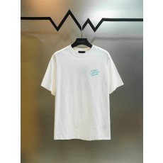 루이비통 클래식 자수 라운드넥 반팔 티셔츠 001-190395