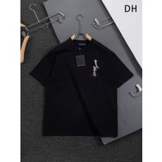 루이비통 마모 시리즈 컬러 레터 프린지 자수 라운드 넥 001-190402