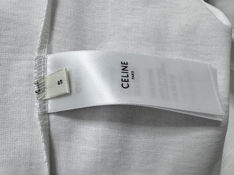 셀린 로고 프린트 커플 반팔 티셔츠 001-190580
