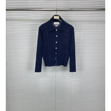 톰브라운 칼라 오픈 워크 디자인 카디건 니트 001-190694