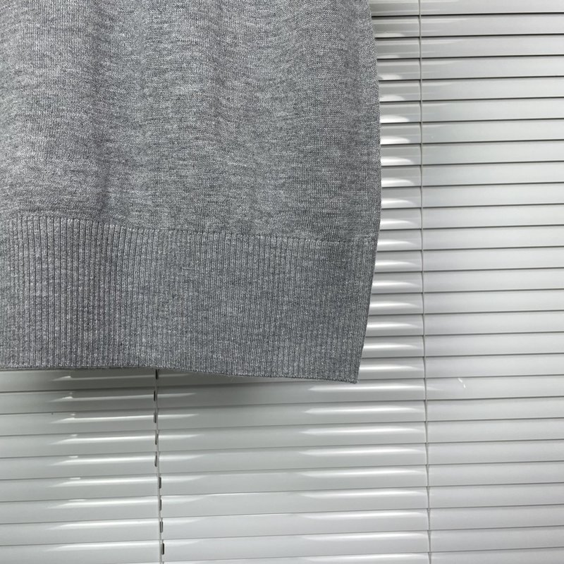 톰브라운 레드 화이트 블루 스트라이프 니트 반팔 001-190852
