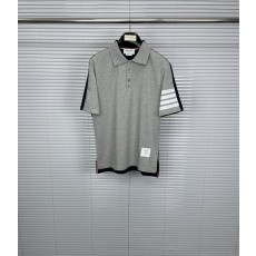 톰브라운 2025SS 컬러블록 포로 셔츠 짧은 소매 001-190855