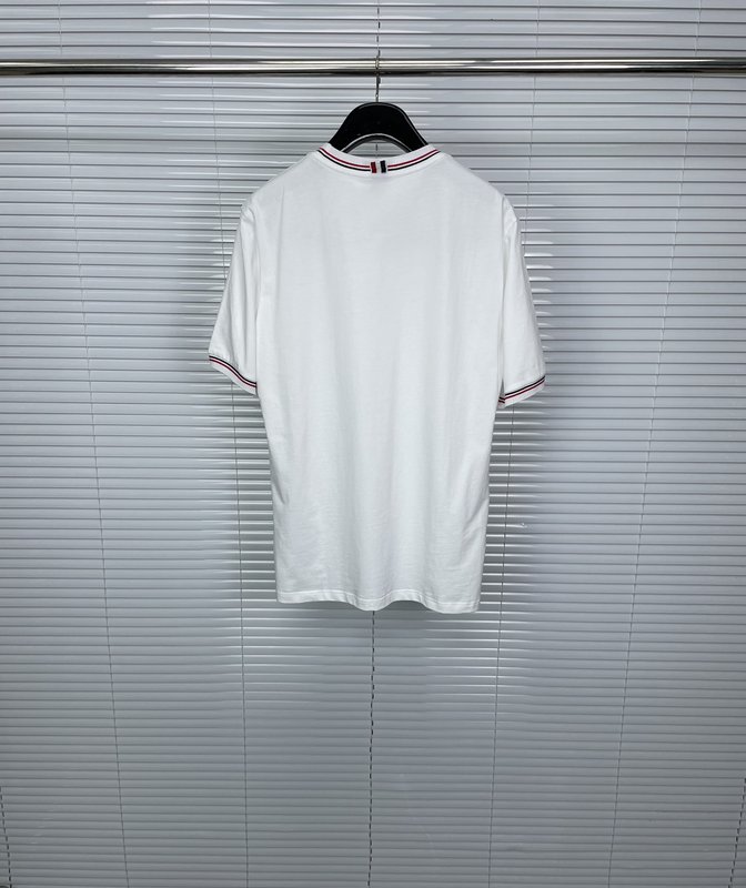 톰브라운 신규 강아지 프린트 스트라이프 라운드넥 반팔티 001-190895
