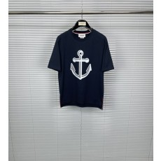 톰브라운 앵커 프린트 순면 라운드 티셔츠 001-190896