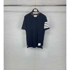 톰브라운 4 스트라이프 자카드 피케 반팔 티셔츠 001-190899