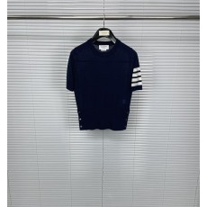 톰브라운 메리노 울 라운드 넥 반팔 001-190918