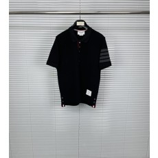 톰브라운 블랙 4 바 스트라이프 포로 셔츠 001-190931