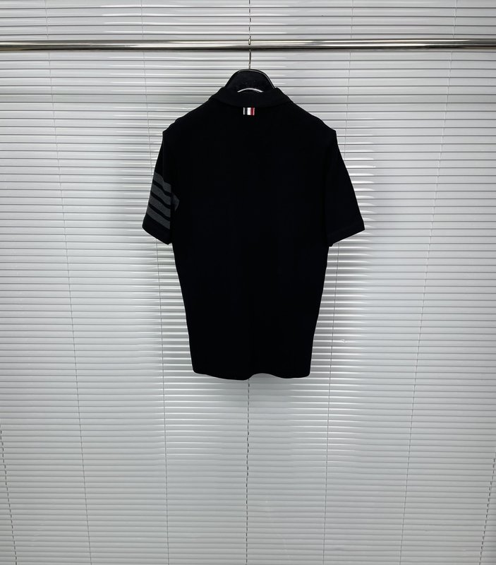 톰브라운 블랙 4 바 스트라이프 포로 셔츠 001-190931