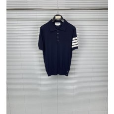톰브라운 4 바 니트 반팔 티셔츠 001-190963